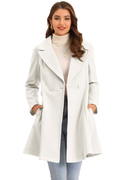 Allegra K - Shawl Lapel Fashion Belted Long Coats