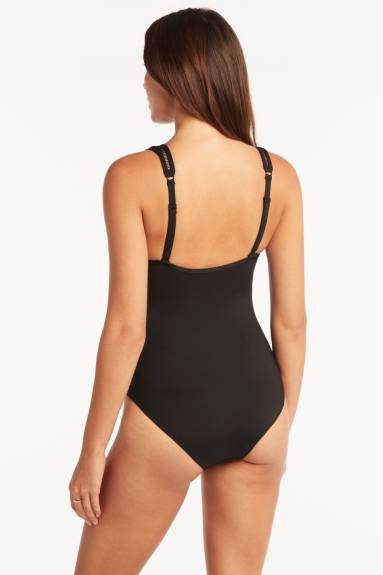 Sea Level Swim Eco essentials maillot de bain une pièce épissé