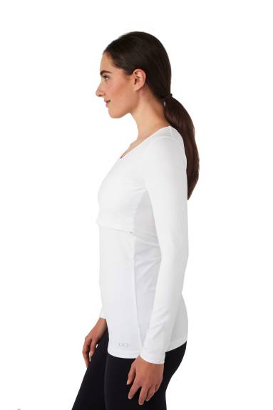 Charlotte Long Sleeves Round Neck Nursing Top - Modern Eternity Maternity