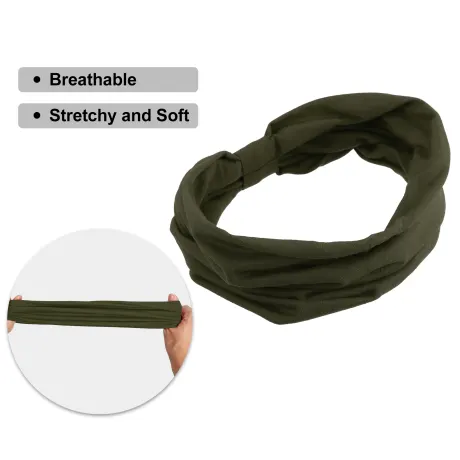 Unique Bargains - Stretchy Cotton Sports Headbands Sweatbands