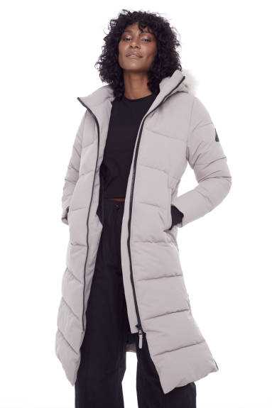 Alpine North Women's - KLUANE | Vegan Down Recycled Ultra Long Winter Parka - Water Repellent, Windproof, Insulated Jacket with Hood