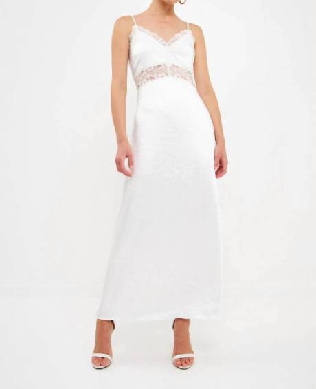 2.7 AUGUST APPAREL - Lace Maxi Slip Dress