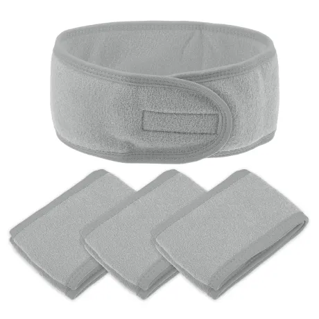 Unique Bargains- 4 Pcs Soft Spa Headband Hair Bands