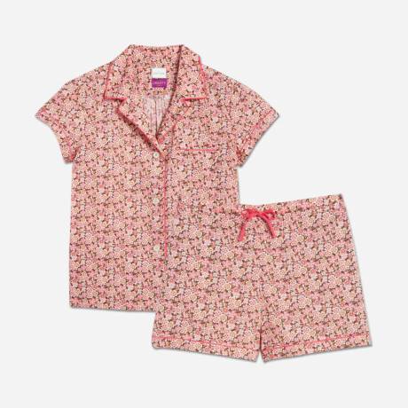 The Sleep Code - Liberty Print Floral Cotton Classic Short Pj Set