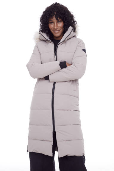 Alpine North Women's - KLUANE | Vegan Down Recycled Ultra Long Winter Parka - Water Repellent, Windproof, Insulated Jacket with Hood