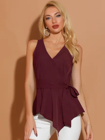 Allegra K- Satin Spaghetti Strap Top