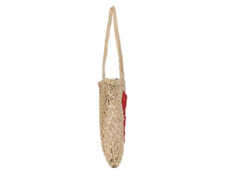 Aaron Leather Goods-Woven Jute Tote Bag - Ciao Bella