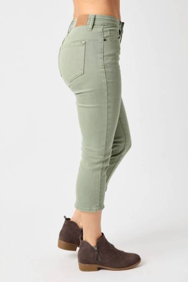 Judy Blue - Garment Dyed Capri Pants