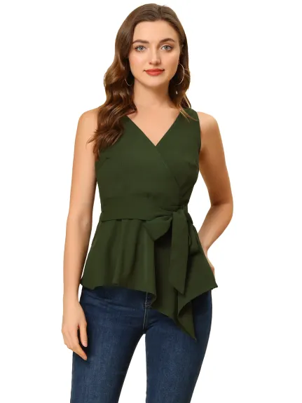 Allegra K- Satin Spaghetti Strap Top