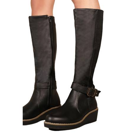 Where's That From - Womens/Ladies Ayleen Wedge Knee-High Boots