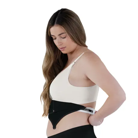 Bravado Designs - Accessoire mains libres pour soutien-gorge d’allaitement Clip and PumpMC - bruyère colombe avec pivoine saupoudrée