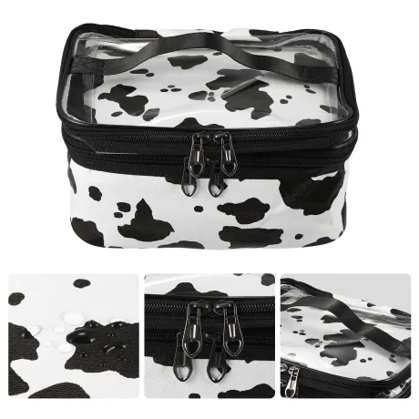 Unique Bargains- Double Layer Makeup Cosmetic Travel Bag Organizer