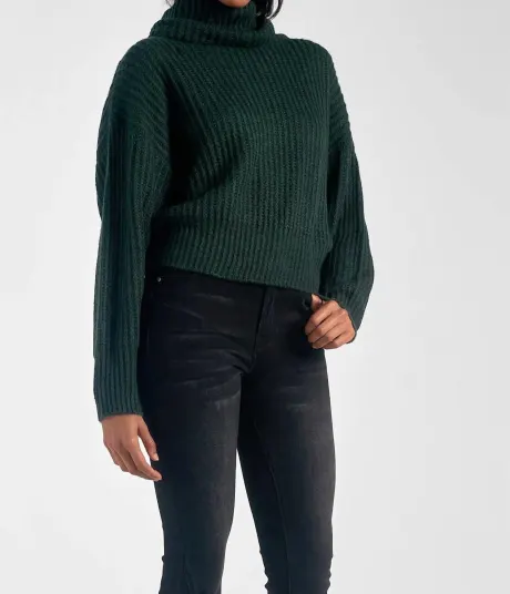 ELAN - Chunky Bell Sleeve Sweater