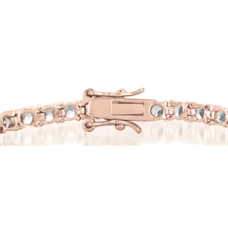 Rachel Glauber 4MM Tennis Bracelet with Clear Cubic Zirconia