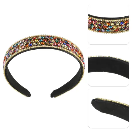 Unique Bargains - Rhinestone Wide Headband