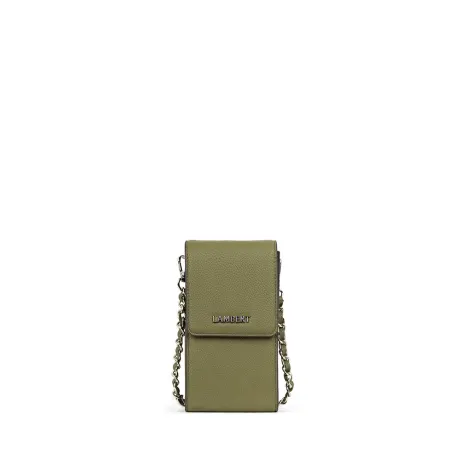 Lambert - The Alexa - Olive Vegan Leather Crossbody Phone Case