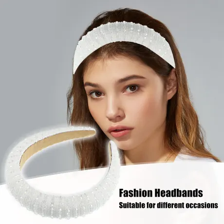 Unique Bargains- Crystal Embellished Rhinestone Bling Hairband