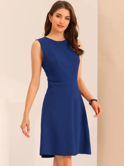 Allegra K - Sleeveless A-line Flare Dress