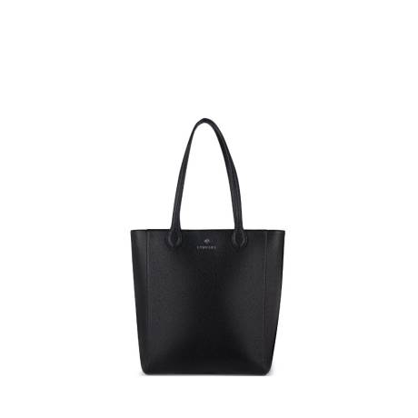 Lambert - The Claire - Black Vegan Leather Tote Bag