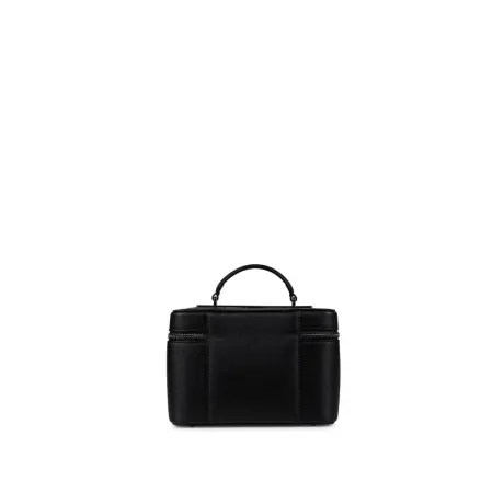 Lambert - The Bella - Black Vegan Leather Makeup Pouch