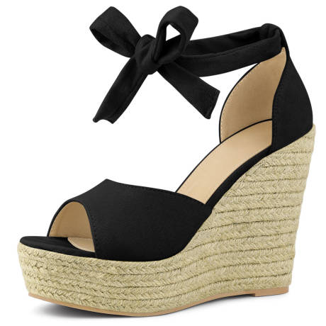 Allegra K - Platform Espadrilles Wedges Sandals