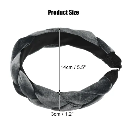 Unique Bargains - Thick Braided Velvet Headband