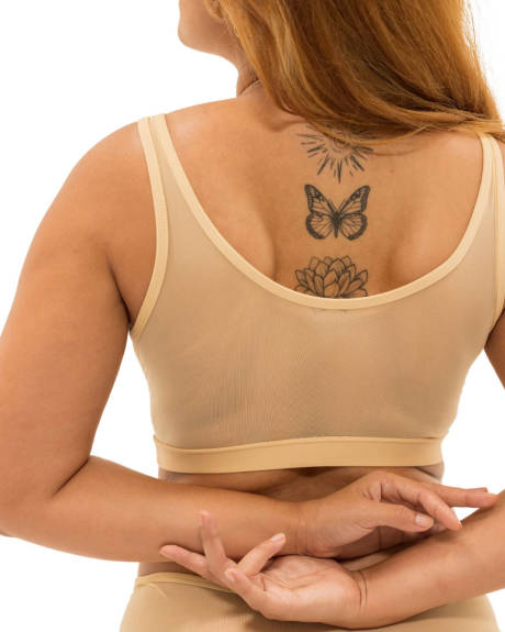 Nude Shade Mesh Tank Bra - Naked Rebellion