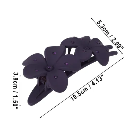 Unique Bargains - Flower Shaped Cute Hair Clips