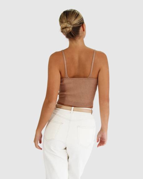 Belle & Bloom All I Need Knit Crop - Oat