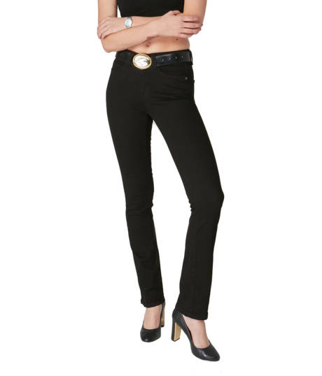 Lola Jeans Kate-BLK - Jean droit à taille haute