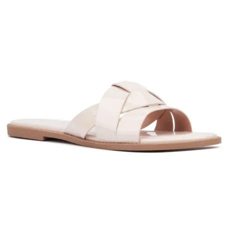 Fashion To Figure Women's Tiana Flat Sandal - WIDE WIDTH