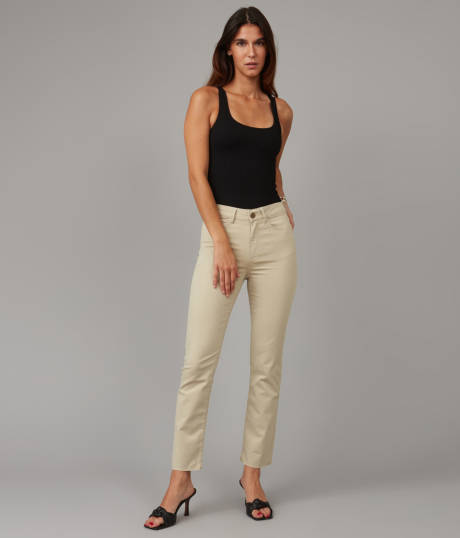 Lola Jeans KATE-SAND High Rise Slim Jeans