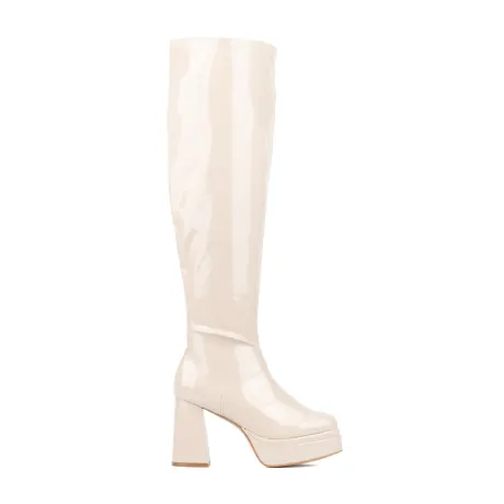 Women's Manica Thigh High Platform Boot- Wide Width