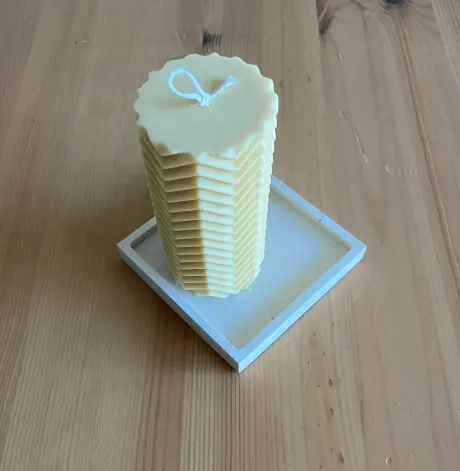 Zigzag Pillar candle - Eden Fiona