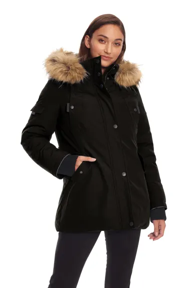 Alpine North - GLACIER | Veste d’hiver type parka femme recyclée duvet végan