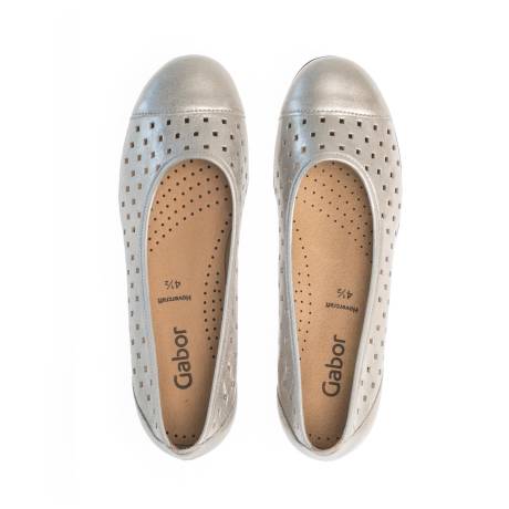 GABOR - Elegant Perforated Ballet Flats