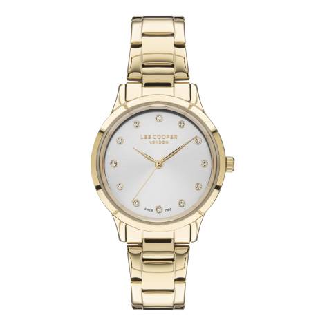 LEE COOPER-Montre Dames Doré 34mm Cadran Argent