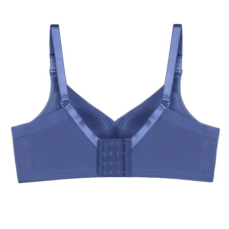 Allegra K- Lace Wirefree Seamless Push Up Minimizer Bra