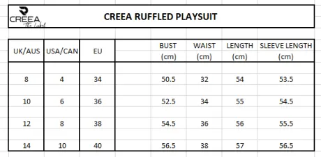 Creea Black - Combinaison à volants contrastés