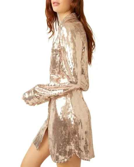 Free People - Sophie Sequin Mini Dress