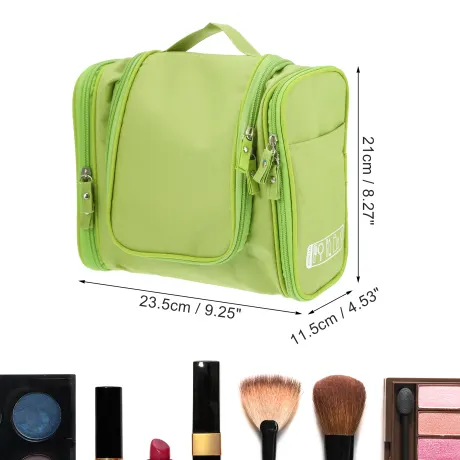 Unique Bargains - Trousse de maquillage de voyage Organisateur de toilette Tissu Oxford imperméable