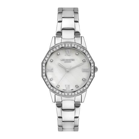 LEE COOPER-Montre Dames Argenté 32mm Cadran Blanc