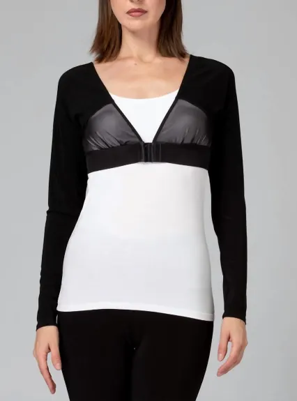 Joseph Ribkoff - Shadow Sleeve Top