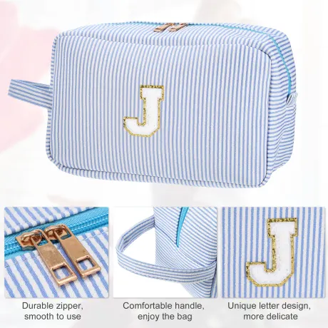 Unique Bargains- Letter J Cosmetic Travel Makeup Bag Organizer