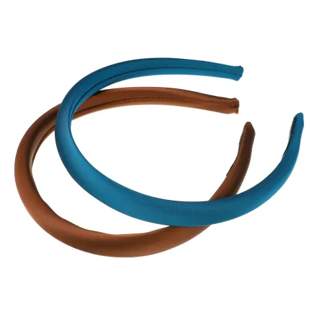 Unique Bargains- 2 Pcs Solid Silk Headbands