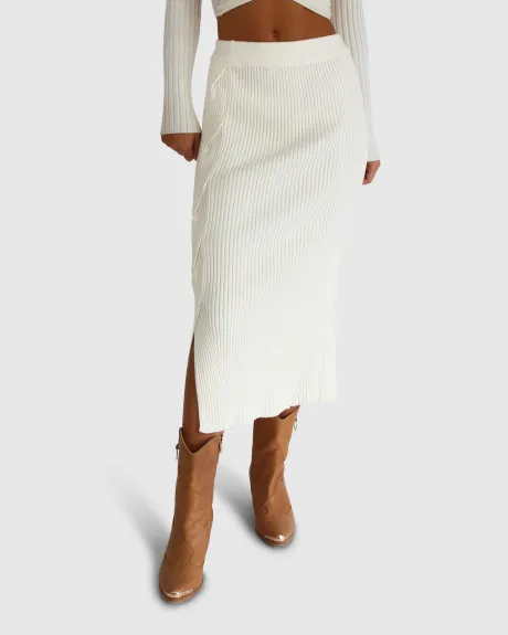 Belle & Bloom - All My Life Knit Midi Skirt