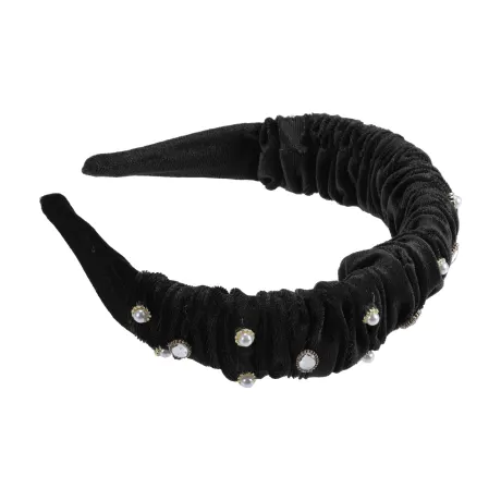 Unique Bargains - Rhinestone Glitter Padded Plush Headband