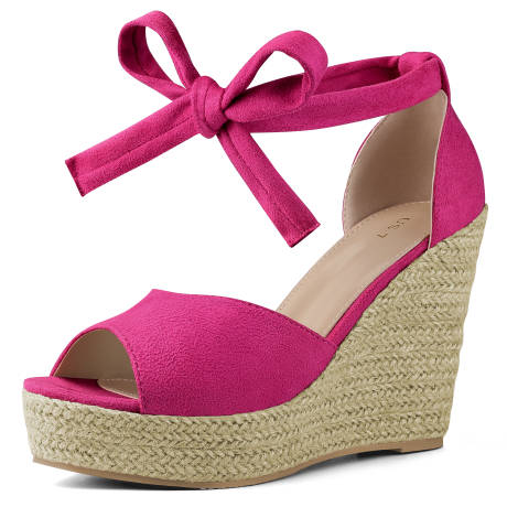 Allegra K - Platform Espadrilles Wedges Sandals