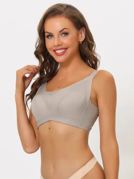 Allegra K- Full Coverage Mesh Underwire Bra