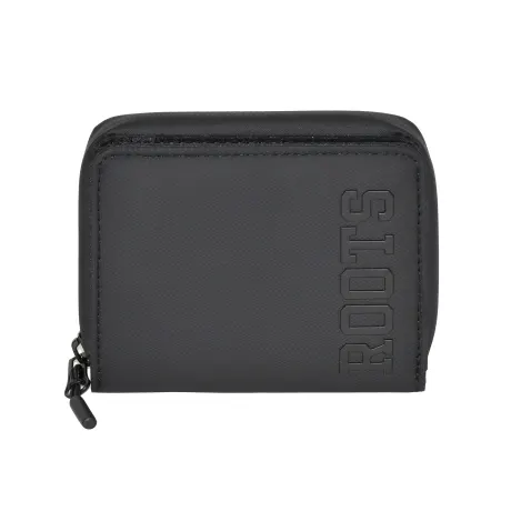 ROOTS Compact Zip Around Snap Wallet